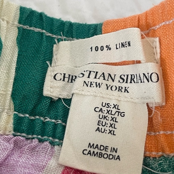 NWT Beautiful pants. Christian Siriano Bright & Bold
Tropical Print Linen Pants - Picture 2 of 4